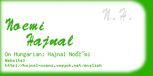 noemi hajnal business card